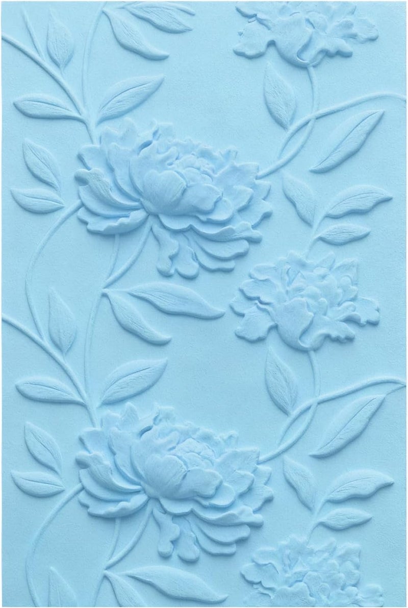 UCEC Embossing Folder for Card Making, 3D Textured Floral Plastic Embossing Folders for DIY Scrapbooking, Embossing Tool for Greeting Cards, Card Making Tools & Paper Crafts (Large Flower) - Image 1